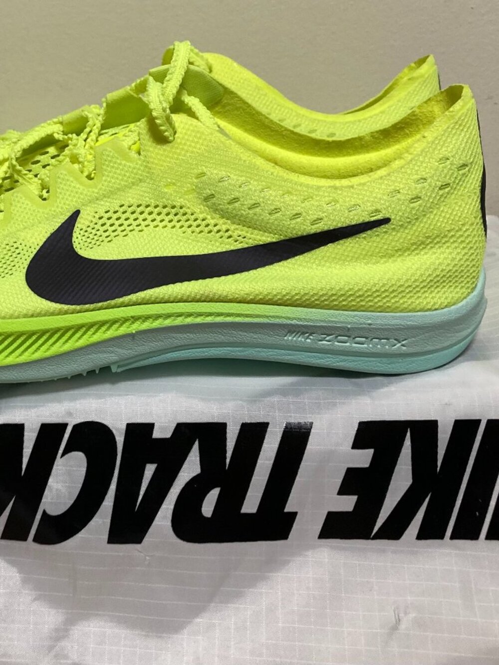 Nike Zoom X Dragonfly Track Spikes volt, size 10 NEW